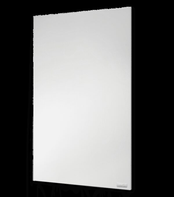 A plain white Tansun Efficiency Radiant Heat Panel 900 Series wall-mounted infrared heating panel on a white background