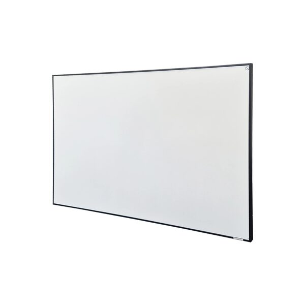 A white infrared heating panel with a black frame shown against a plain white background