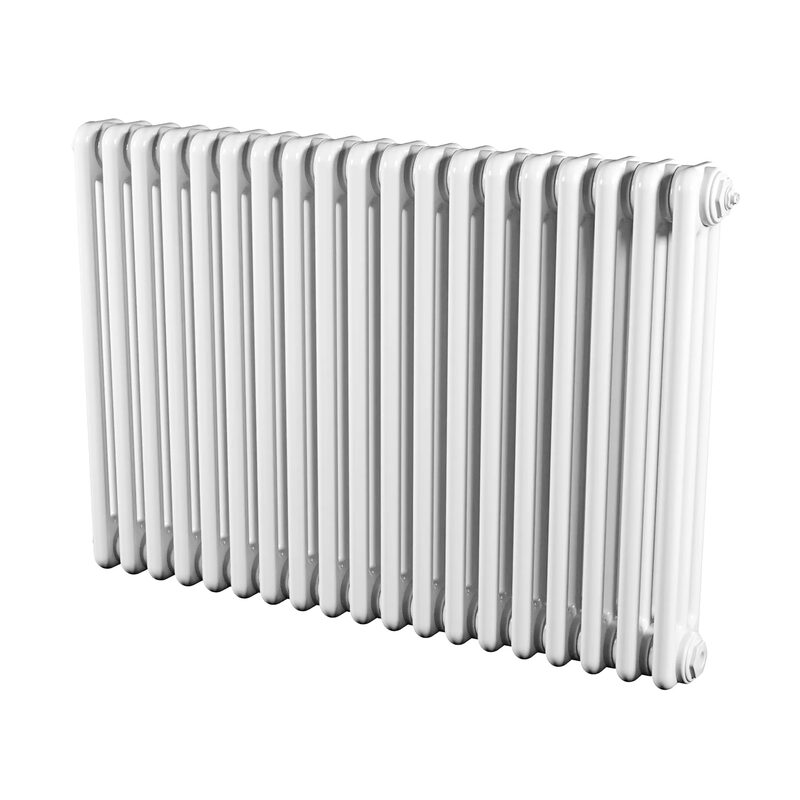 A white Myson column radiator shown on a plain white background
