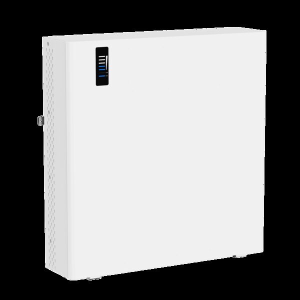 A white wall-mounted Hinen high-voltage home battery storage unit shown against a plain background
