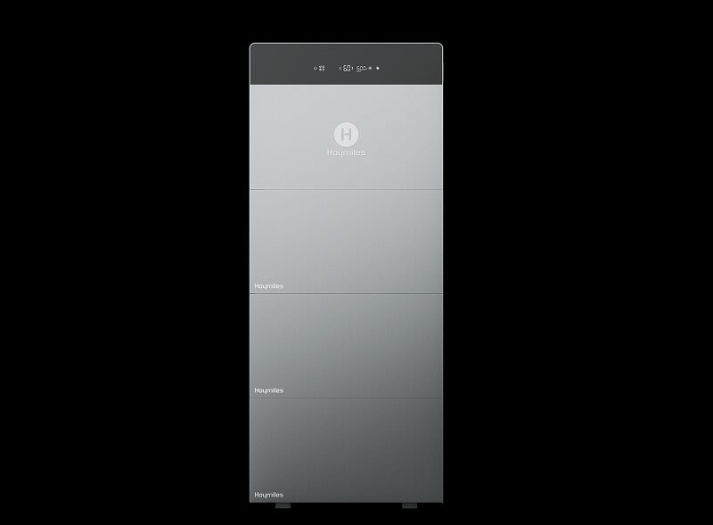 A Hoymiles HiBattery 4020 AC modular home battery unit shown as a product photo on a white background