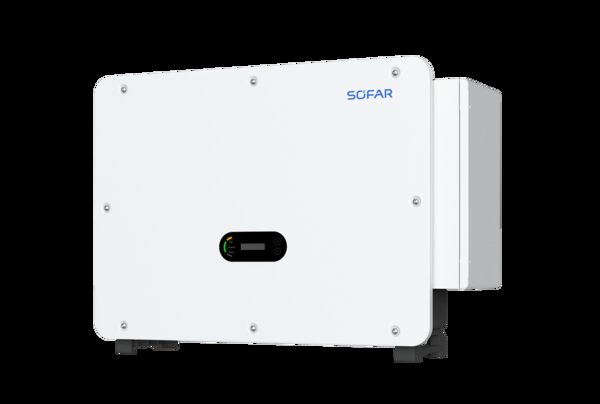 A white Sofar solar hybrid inverter unit shown against a plain background