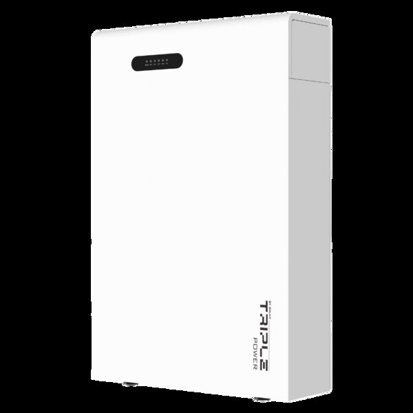 A white SolaX Triple Power wall-mounted home battery unit shown against a plain background