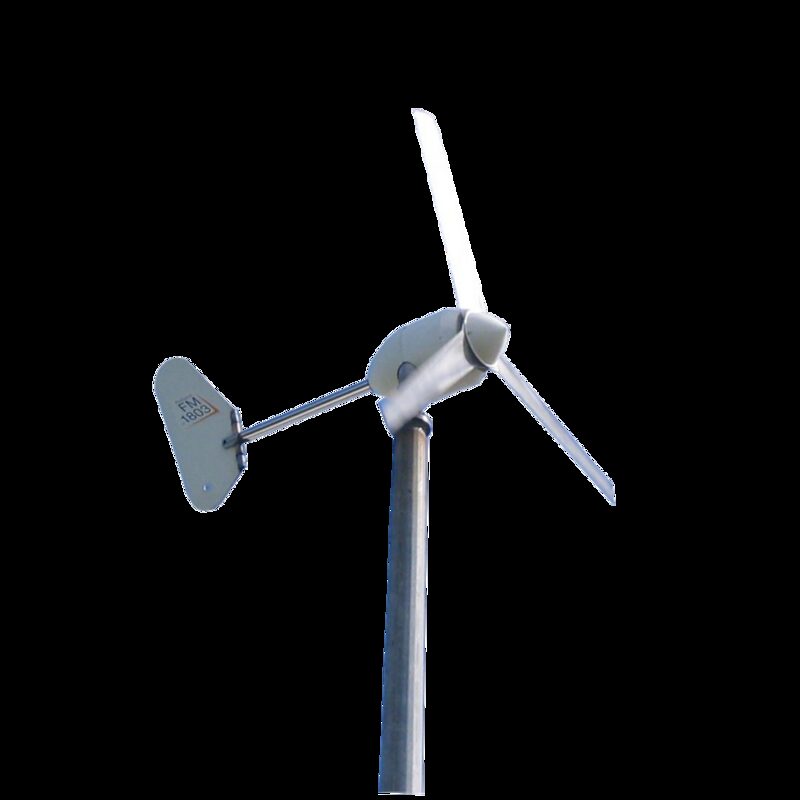 A Rutland FM1803 small wind turbine mounted on a pole, shown against a plain white background
